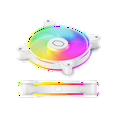thumbnail image 2 of CoolerMaster MasterFan MF120 HALO2 120mm ARGB Case Fan, White, 3-Pack, 2 of 5