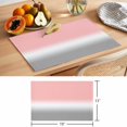 thumbnail image 6 of Pink and Grey Ombre Placemats Set of 6 Gradient Gradual Color Place Mats Table Mats Kitchen Dining Home Outdoor Party Table Decoration, 6 of 9