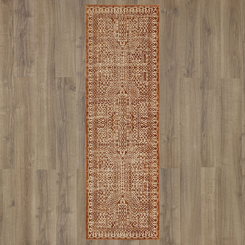 Mohawk Home Townsent Woven Indoor Runner Rug, Spice, 2' 6" x 8'