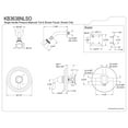 thumbnail image 2 of Kingston Brass KB3638NLSO Single-Handle Pressure Balanced Shower Faucet, Brushed Nickel, 2 of 4