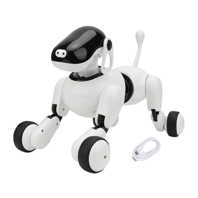Perro robot inteligente, juguete para perros robot, reconocimiento de voz, exclusivo, exquisito, resistente al desgaste para el desarrollo inteligente para el entretenimiento de los niosToys Fyydes Descripción de la referencia