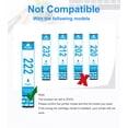 thumbnail image 4 of Ink Cartridges Combo Pack Compatible for 222XL 222 Ink High Yield Compatible with Expression Home XP-5200 Workforce WF-2960 Prinetrs (Black,Cyan,Magenta,Yellow,5 Pack), 4 of 7