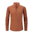 thumbnail image 3 of YFNNUP Mens Button Up Dress Shirts Casual Solid Color Long Sleeve T Shirt Wrinkle Free Moisture Wicking Shirt Lightweight Comfort Cotton Business Shirts, 3 of 4