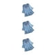 thumbnail image 5 of Top Vintage Qarigey para Mujer, Blusa con Cuello en V, Lazo, Azul, S, L, XL, XXL, 3XL, 4XL, 5XL, 5 of 6