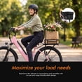 thumbnail image 6 of Actbest 26" Electric Bike for Women, 500W Powerful Motor, 48V 7.8Ah Battery, 7-Speed, Front Suspension, LCD Display, Wide Saddle, Mountain E-Bike for Adults, 6 of 8