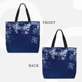 thumbnail image 2 of Balery Christmas Blue Bolsa de Mano para Mujeres con Cremallera, Bolsa de Gimnasio con Compartimentos, Bolsa para Laptop, Bolsa para Trabajo, 2 of 7