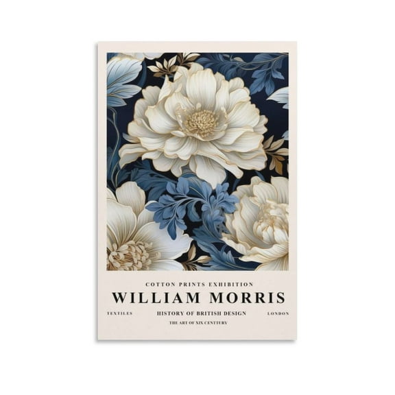 William Morris Print Painting (2) Canvas Wall Art Prints Poster Gifts Photo Picture Painting Posters Room Decor Home Decorative 20x30inch(50x75cm)