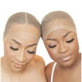 thumbnail image 4 of The Hair Diagram Ultra Thin HD Wig Cap - Nude Wig Cap for Seamless Wig Application - Stretch Fit For All Head Sizes - Compatible With Bold Hold Products - Pack of 2 Caps, 4 of 8