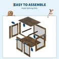 thumbnail image 6 of 42" Dog Crate Furniture with Cushion,Wooden Kennel Table with Double Doors,Indoor Dog House, Doghouse with Pull-Out Tray,Multi-Purpose Pet Kennel and Stylish End Table,Space-Saving Design, 6 of 9