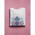 thumbnail image 3 of Tropical Leaves And Flowers! Sweatshirt Women -Image by Shutterstock, Female Large, 3 of 4