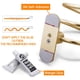 thumbnail image 5 of Soporte para secador de pelo JS Gold - Sin perforaciones Xemadio 2034965-2, 5 of 9