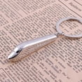 thumbnail image 4 of Silver Metal Keyfob 3D Car Locomotive Train for Head Keyring Keychain for Key, 4 of 11