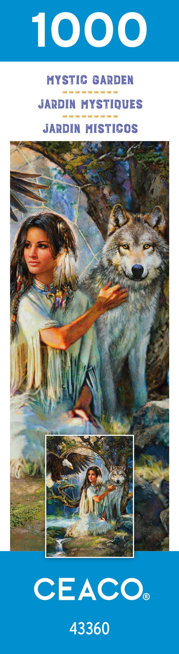 Ceaco 1000-Piece Native American Mystic Garden Interlocking Jigsaw Puzzle