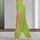 thumbnail image 5 of Pantalones casuales de talla grande para mujer, pantalones transpirables y agradables para la piel, adecuados para bailar Pilates, 5 of 5