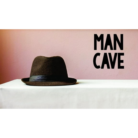 New Wall Ideas Man Cave Text Lettering Quote 20x40 Inches