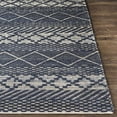 thumbnail image 2 of Hauteloom Bunclody Jute Living Room, Bedroom Area Rug - Bohemian, Transitional - Navy, Peach - 5' x 7'6", 2 of 8