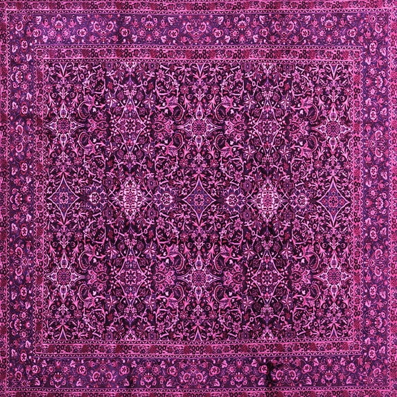 Ahgly Company Indoor Square Persian Pink Traditional Area Rugs, 4' Square