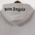 thumbnail image 4 of Palm Angels-Sudadera con capucha bordada con letras para hombre y mujer, Color sólido, moda para parejasGris, 4 of 4