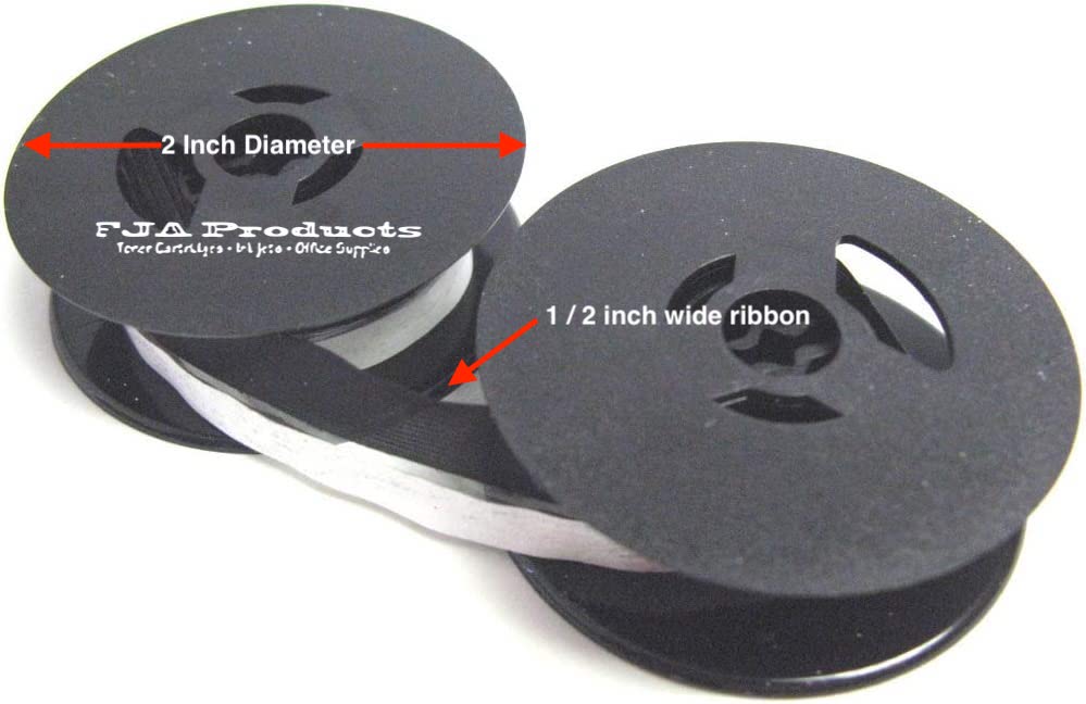 Smith Corona Corsair Deluxe Typewriter Ribbon Small Spools BK-WHITE CORRECTION E
