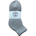 thumbnail image 4 of 72 Pairs Of Yacht & Smith Wholesale Kids Mid Ankle Socks, Cotton Bulk Sport Ankle Socks Size 6-8 (Gray), 4 of 5