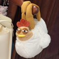 thumbnail image 1 of Monedero de pollo para fiesta con asa superior, exclusivo estuche de maquillaje de peluche de animal, bolso de pollo, 1 of 8