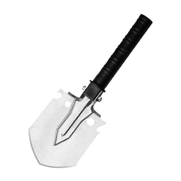 Ultralight Stainless Steel Engineer Shovel | Multi-Purpose Camping & Garden Shovel | 29cm Compact Design for Digging, Survival & Outdoor | Silver