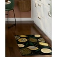 thumbnail image 3 of TOWN & COUNTRY LUXE Livie Fresh Lemon Everwash® Washable Multi-Use Decorative Rug, Kitchen Rug, Low-Profile Door Mat, Bedroom Rug and Dorm Room Rug with Non-Slip Backing, Black, 24"x40", 3 of 7