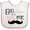 White and Pink, variant on Inktastic Big Sister to a Little Mr. Girls Baby Bib