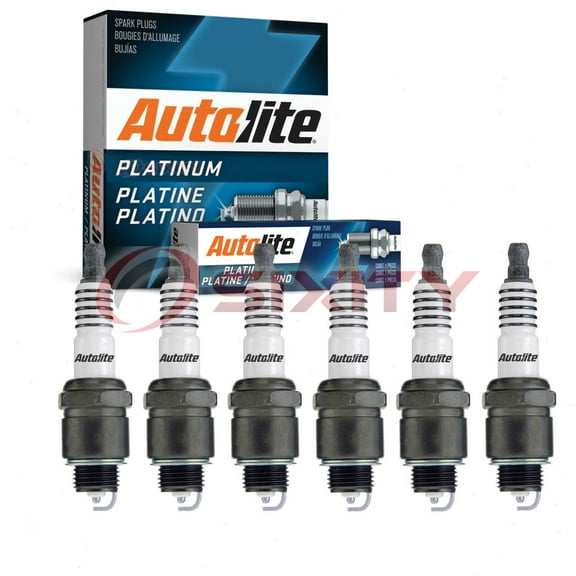 6 pc Autolite AP86 Platinum Spark Plugs for 2292 58 6006 88901023 AR52 Ignition Wire Secondary Fits select: 1968 CHEVROLET CHEVELLE, 1971-1974 OLDSMOBILE CUTLASS SUPREME