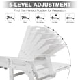 thumbnail image 7 of UBesGoo 2 Pieces HDPE Recling Chaise Chair, Outdoor Lounge Chairs, Pool Sun Recliner for Patio Garden, White, 7 of 7