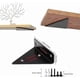 thumbnail image 2 of Black Floating Shelf Brackets with 16 Screws, 4 Pack for Wall Mounting, 2 of 5