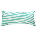 thumbnail image 2 of Everything Comfy Zebra Print Decorative Pillow, 16x6 Inch, Teal/White,, 2 of 4