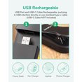 thumbnail image 3 of EDISHINE Book Light Clip On for Reading in Bed, 3 Color Modes & Stepless Dimmable, Eye-Care LED USB Rechargeable Book Light for Readers, Kids, Bookworms, Travel, Black, 3 of 8