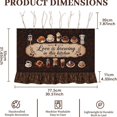 thumbnail image 2 of Heat-Resistant Tie-Back Oven Curtain 29.5x21.3 Inch,Polyester Dust & Oil Splash Proof,Machine Washable Decor for Kitchen Stove Oven Skirt Decor 29.3"W*21.3"H, 2 of 6