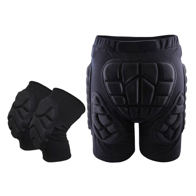 Equipo de protección con almohadillas para la cadera, protección ligera para el coxis, almohadillas antichoque, pantalones cortos acolchados L