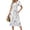 White Pink Floral, variant on Fantaslook Summer Dresses for Women Casual Short Sleeve Pleated Dress Flowy Floral Dress with Pockets Flare Midi Sundress