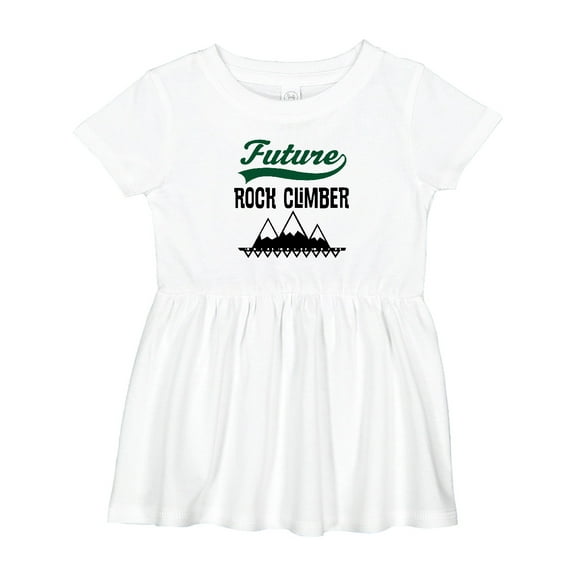 Inktastic Rock Climbing Future Climber Girls Baby Dress