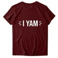 thumbnail image 1 of Birdeem T-Shirt pour Femme à Manches Courtes avec Imprimé de Lettres pour la Saint-Valentin, Haut/chemise à Manches Courtes à Col Rond, 1 of 1