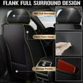 thumbnail image 2 of LAONNVIR Seat Cover Fit for Hyundai Venue 2020-2024 Faux Leather Car Seat Protector Seat Covers Vehicle Cushion Covers(Black&Grey), 2 of 5