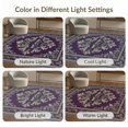 thumbnail image 7 of ODIKA 9'x12' Washable Area Rug Ornamental Scrollwork Gothic Baroque Border Damask Horror Bat Refined Structured for Great Room, Indoor Concept, Large Living Low Pile, Flatwoven, 7 of 7