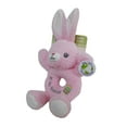 thumbnail image 5 of Spark Create Imagine 9.5" Bunny Rattle Plush, Pink, 5 of 5