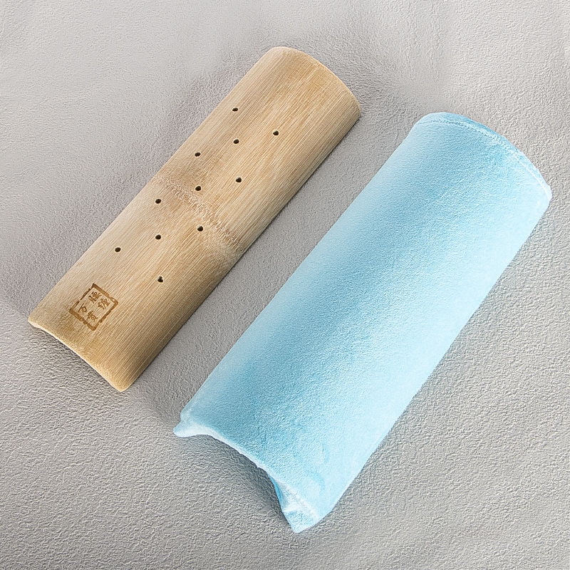 Handmade Cervical Bamboo Pillow Waist Pillow Bamboo Healthy Pillow Neck Pillow Physiotherapy Pillow Hard Pillow Bamboo Pipe Sweat Steaming Bamboo Pillow