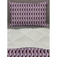 thumbnail image 3 of Abstract Comforter & Sham Bedding Set, Vertical Wavy Lines in the Shades of Purple Curves and Colors Composition, 3 pcs Duvet Set Microfiber Filling Quilt, 5 Sizes, Multicolor, by Ambesonne, 3 of 4