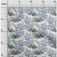 thumbnail image 1 of oneOone Organic Cotton Poplin Twill Fabric Leaves & Floral Ikat Printed Fabric 1 Yard 42 Inch Wide, 1 of 4