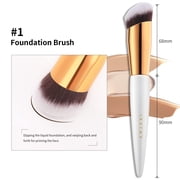 Docolor Pro Liquid Foundation & Concealer Brush Set - 2 Piece Non-Absorbent Makeup Tools for Flawless Coverage