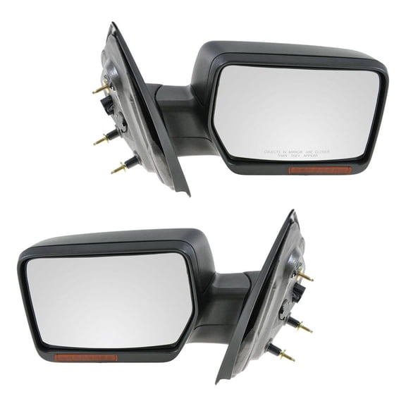 TRQ Power Heated Signal Side Mirror Set Pair for Ford Truck MRA09255