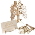 thumbnail image 1 of Moyic 1 Juego de decoración de madera, artesanía de decorativa, árbol de los deseos, exquisitos suministros de boda, escritorios de Kits de decoración para fiestas Moyic HA061122-00, 1 of 6