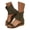 Dark Green, variant on Women‘s Summer High-Top Sandal Boots Strappy Ankle Strap Platform Shoes Boho Casual Beach Footwear