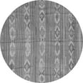 thumbnail image 1 of Ahgly Company Indoor Round Abstract Gray Contemporary Area Rugs, 8' Round, 1 of 1