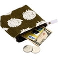 thumbnail image 6 of Small Coin Purse, 4 Pack of Cute Patterns Canvas Coin Purse with Smooth Zip Mini Wallet for Storing Coin, Credit Card, ID Card, Keys, Lipstick, 6 of 7